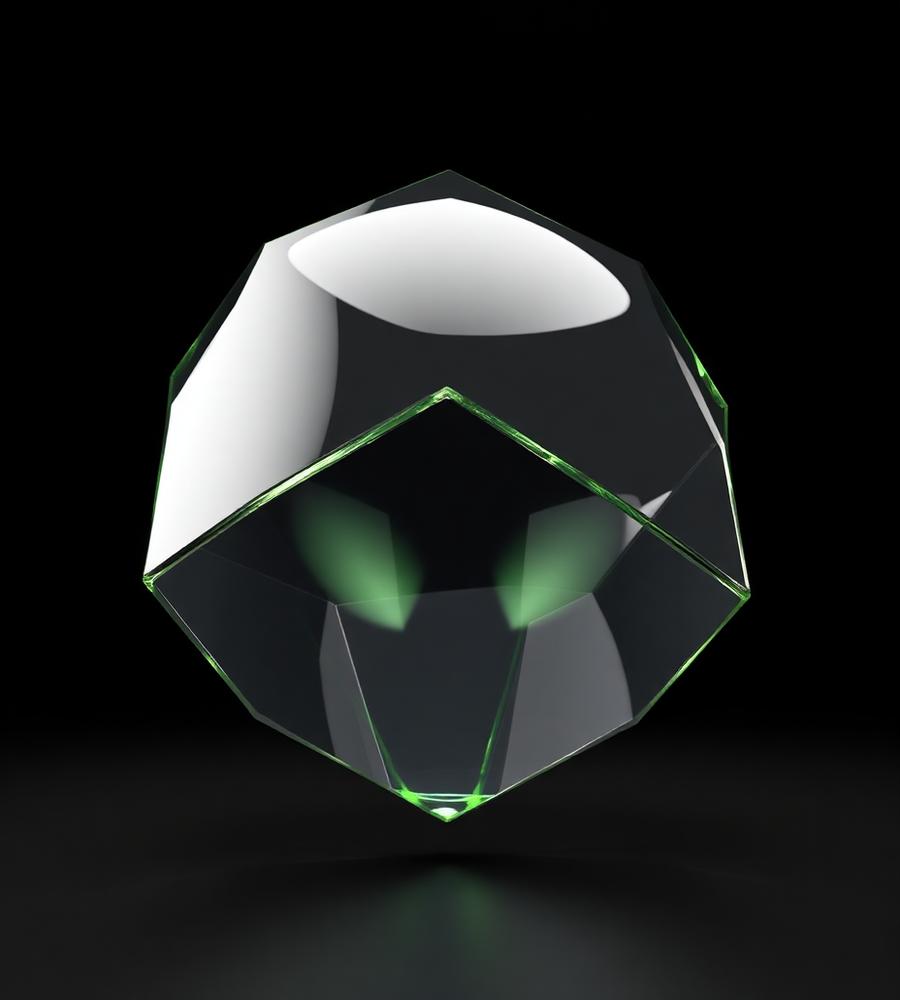 Abstract glass render